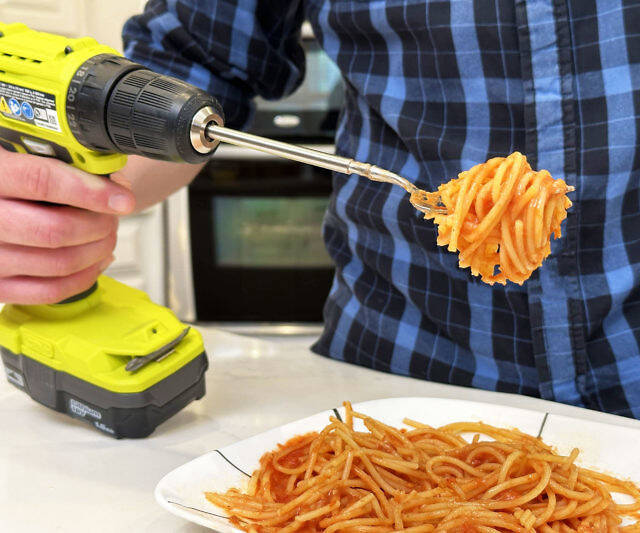 Fork Drill Bit Mixer - //coolthings.us