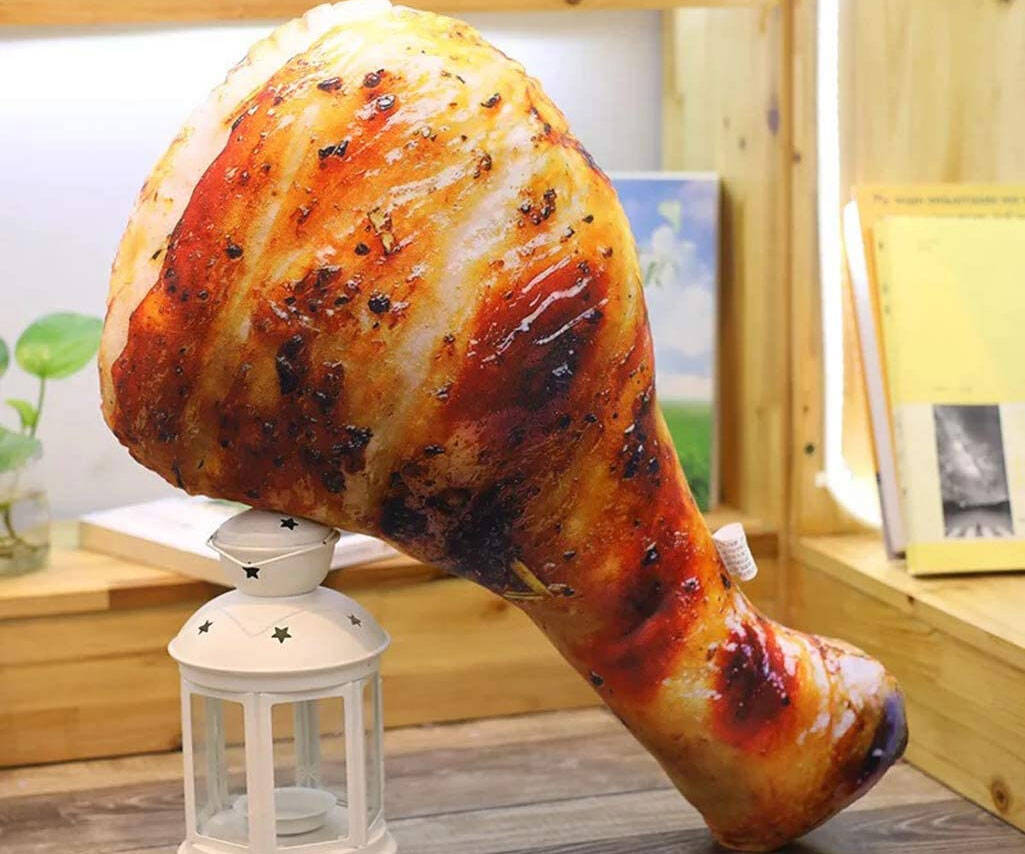Fried Chicken Leg Pillow - coolthings.us