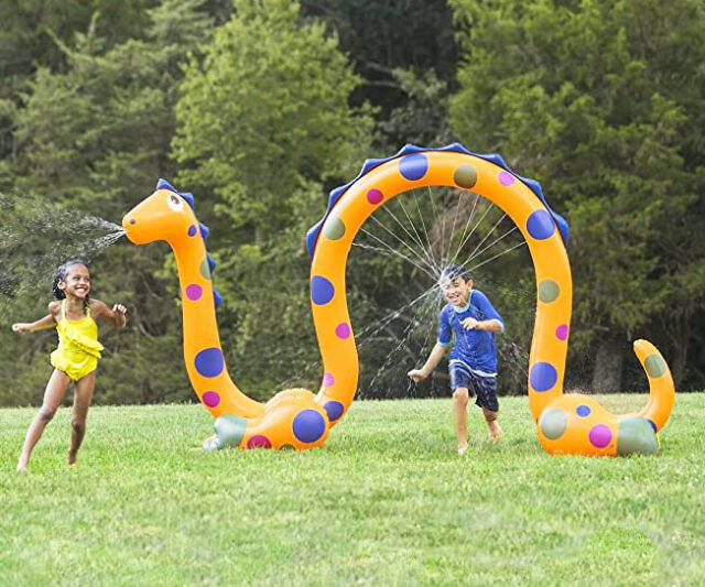 Giant Inflatable Sea Monster Sprinkler - //coolthings.us