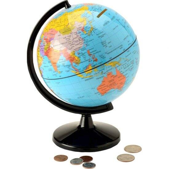 Globe Piggy Bank