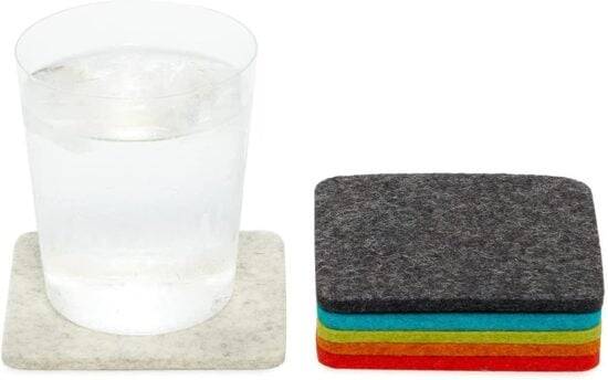 Graf Lantz Bierfilzl Merino Wool Felt Square Coaster - //coolthings.us