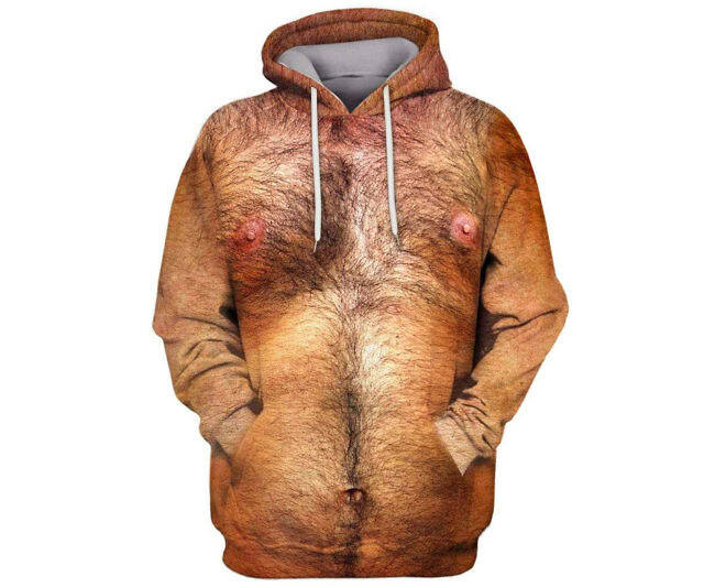 Hairy Chest Hoodie - //coolthings.us