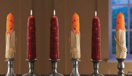 Indian Corn Candles