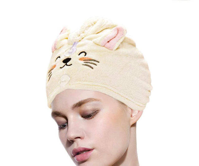 Kitty Cat Hair Towel