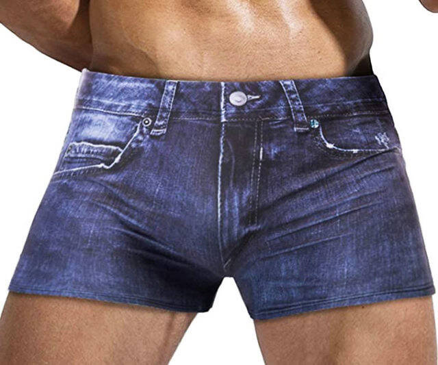 Men's Denim Swim Shorts