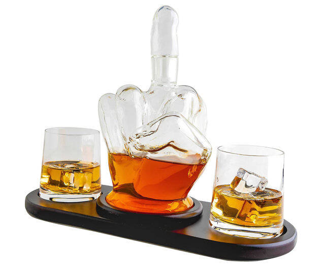 Middle Finger Decanter - //coolthings.us