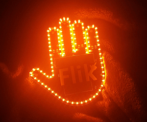 Middle Finger & Hand Wave Car Signal - //coolthings.us