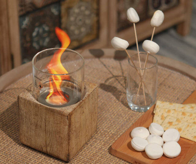 Mini Tabletop Fireplace - //coolthings.us