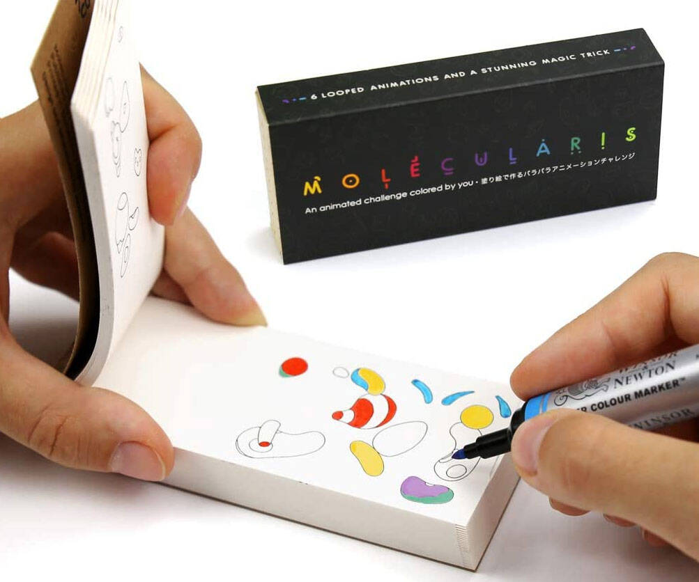 Molecularis Coloring Flip Book - //coolthings.us