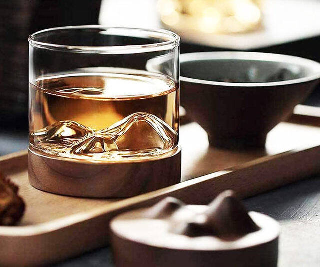 Mountain Peak Whisky Glass - //coolthings.us
