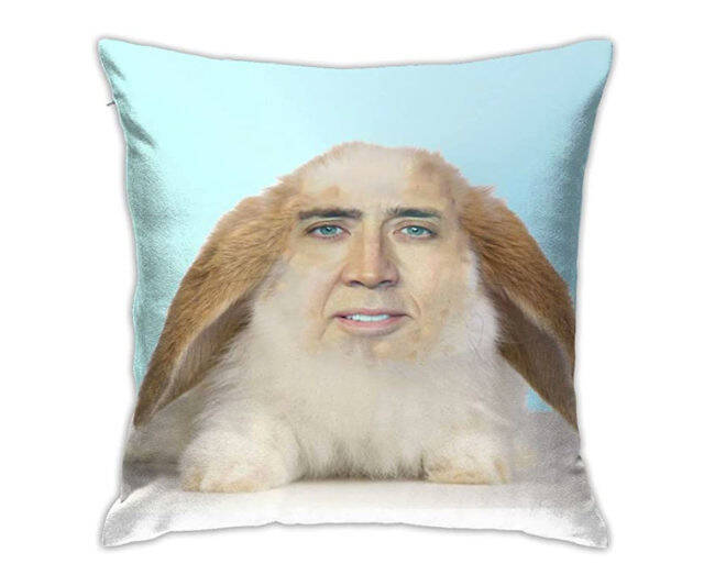 Nicolas Cage Bunny Pillow