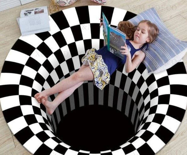 Vortex Optical Illusion Rug - //coolthings.us