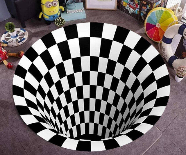 Optical Illusion Vortex Rug - //coolthings.us