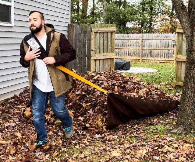 Outdoor Tarp Dragging Yard Tool - //coolthings.us