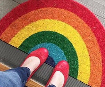 Aloha Rainbow Doormat - //coolthings.us