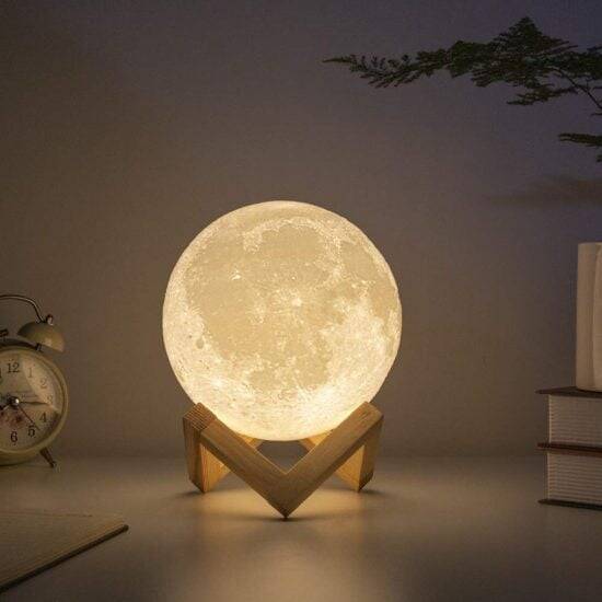 Rechargeable 3D Moon Lamp