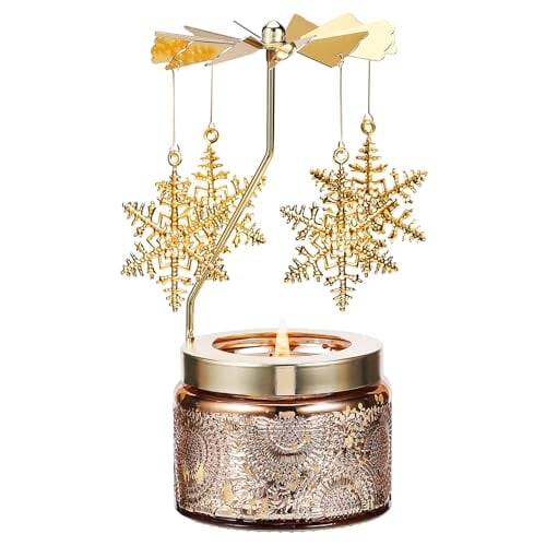 Heat-Powered Rotating Carousel Candle - //coolthings.us