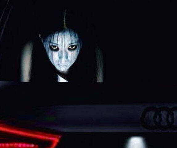 Scary High-Beam Reflective Decals - //coolthings.us