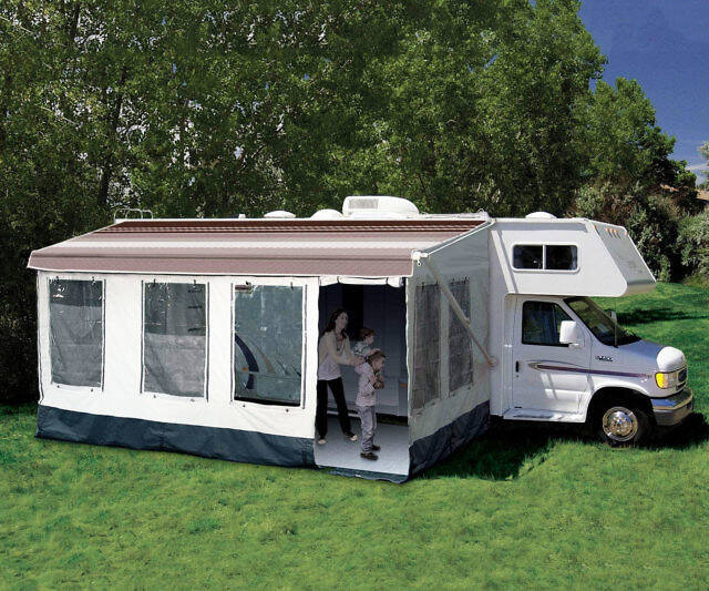 Screened-In Porch Camper Attachment - //coolthings.us