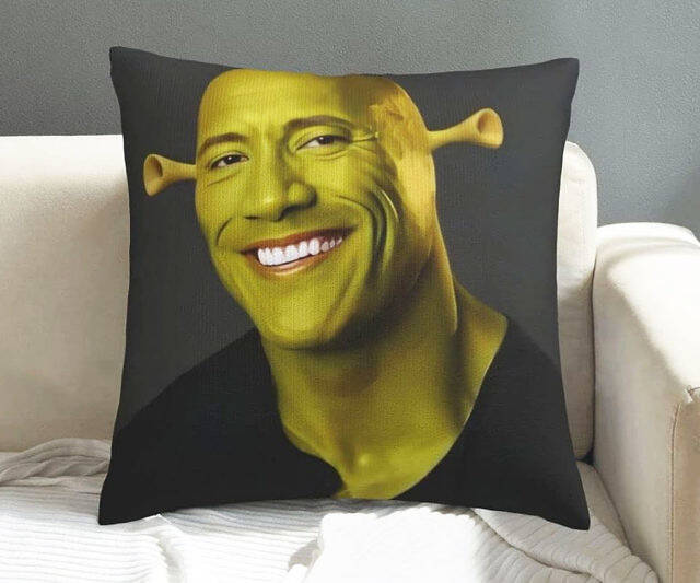 Shrok Throw Pillow