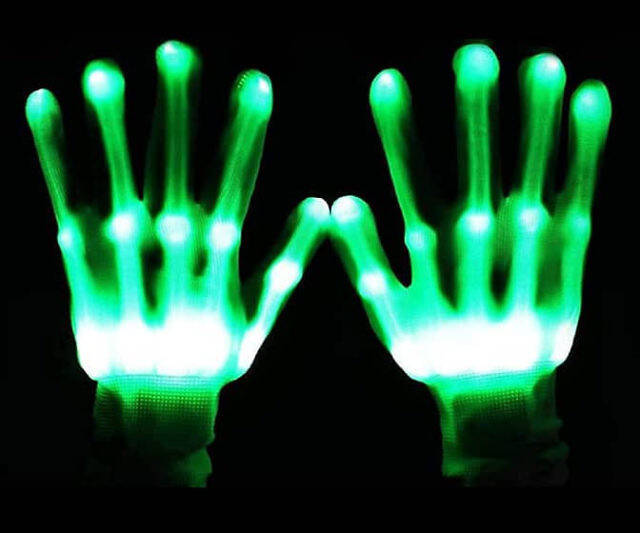 Skeletal LED Light Gloves - //coolthings.us