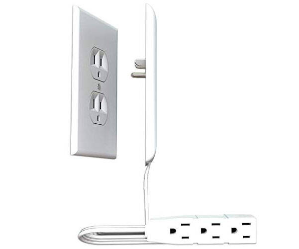 Ultra-Thin Outlet Cover With Power Strip - //coolthings.us