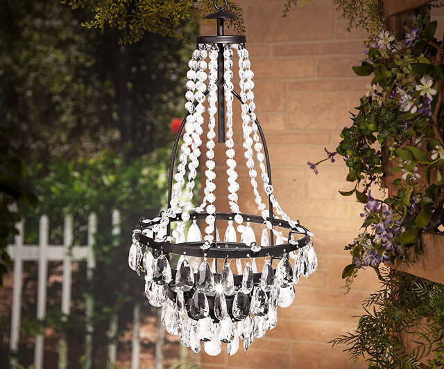 Solar Powered Patio Chandelier