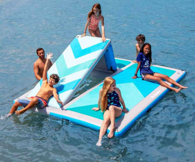 Solstice Inflatable Floating Dock - //coolthings.us