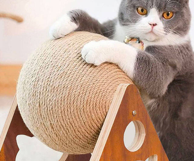 Spinning Cat Scratcher Ball