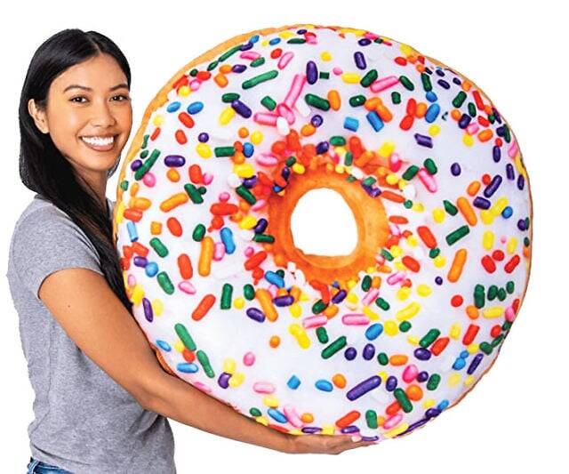 Sprinkle Donut Throw Pillow - //coolthings.us