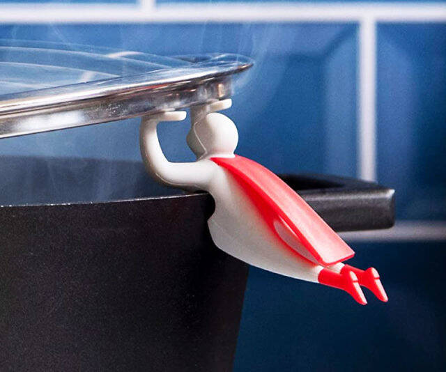 Superhero Pot Lid Steam Releaser - //coolthings.us