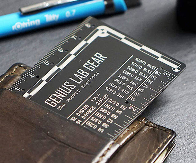 The Wallet Engineering Ruler Scale - //coolthings.us