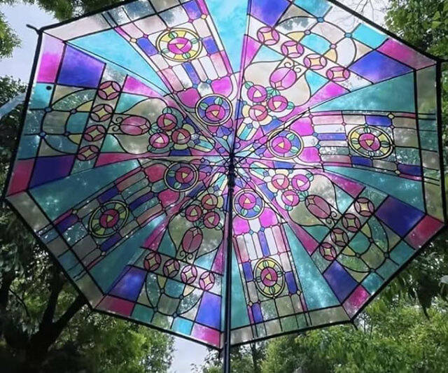 Stained Glass Umbrella - //coolthings.us