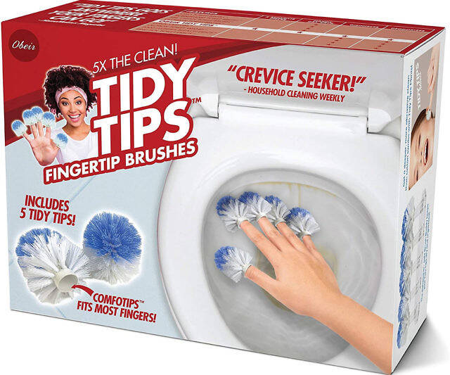 Tidy Tips Fingertip Toilet Brushes - //coolthings.us