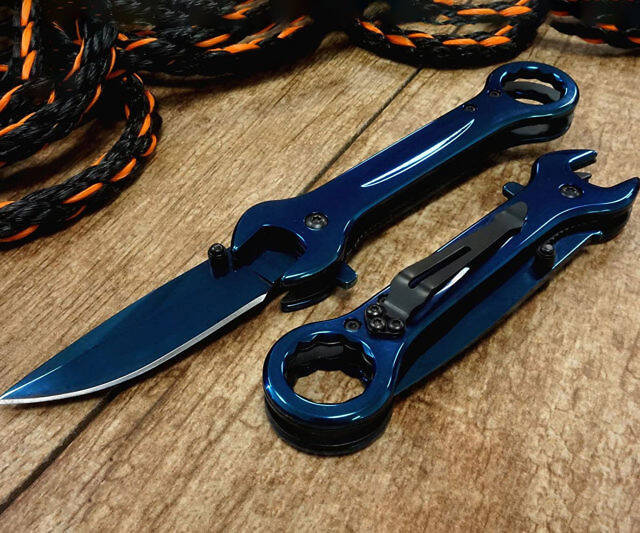 Titanium Wrench Tactical Pocket Knife - //coolthings.us