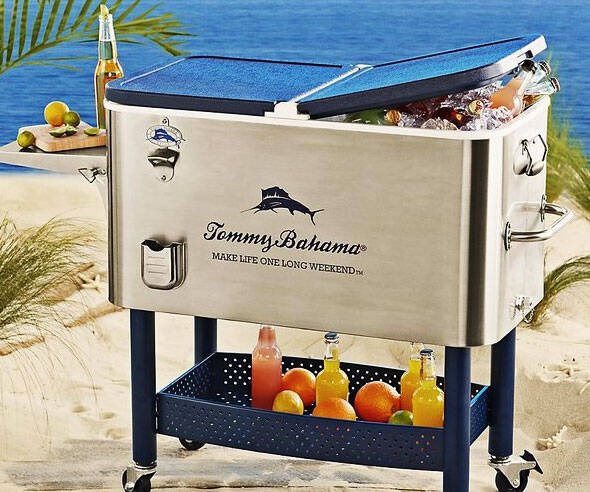 Tommy Bahama Rolling Cooler - //coolthings.us