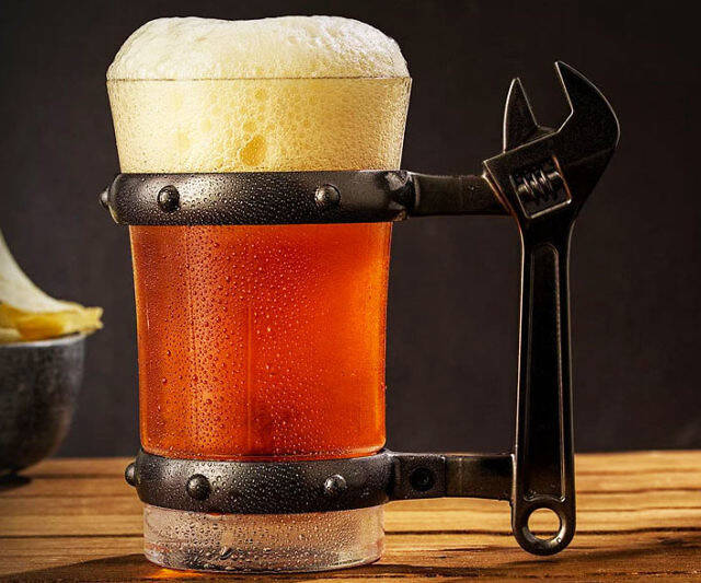 Tool Handle Glass Beer Mugs - //coolthings.us