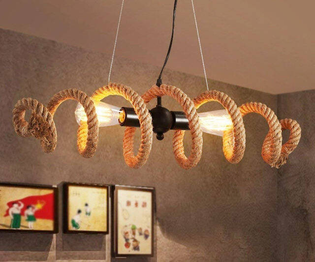 Twisted Rope Ceiling Light - //coolthings.us