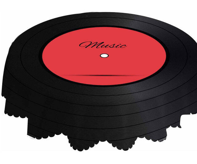Vinyl Record Tablecloth - //coolthings.us