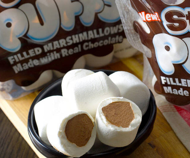 Chocolate Filled Marshmallows - //coolthings.us