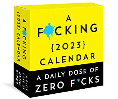 Zero F*cks Daily Calendar - //coolthings.us