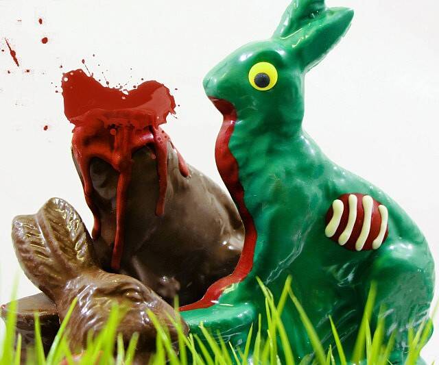 Zombie Chocolate Easter Bunny - //coolthings.us